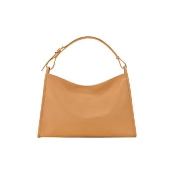 LONGCHAMP Le Foulonné Cow Leather Shoulder Bag Extra Large Women's Walnut