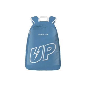 TURN UP Polyester Students Backpack Unisex Blue
