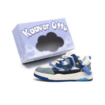 KAAVER OTTO Cushioned Wear-Resistant Height Increasing Low-Top Skateboard Shoes Unisex
