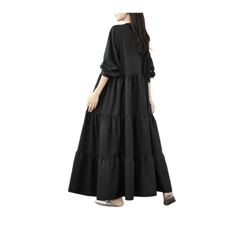 KAISER Long Sleeved Dress Women's Black-1