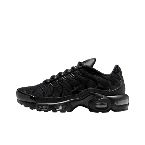 Nike Air Max Plus Anti Slip Wear Resistant Low Top Casual Running Shoes Women's Black