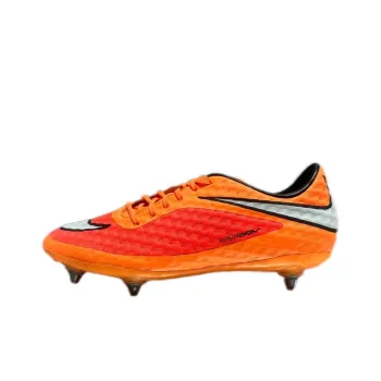 Nike HyperVenom Phantom SG Metal Long Studs Abrasion Resistant Soccer Shoes Men's Orange Red