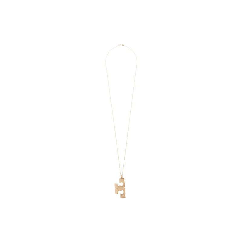 TORY BURCH Logo Pendant Necklace-1
