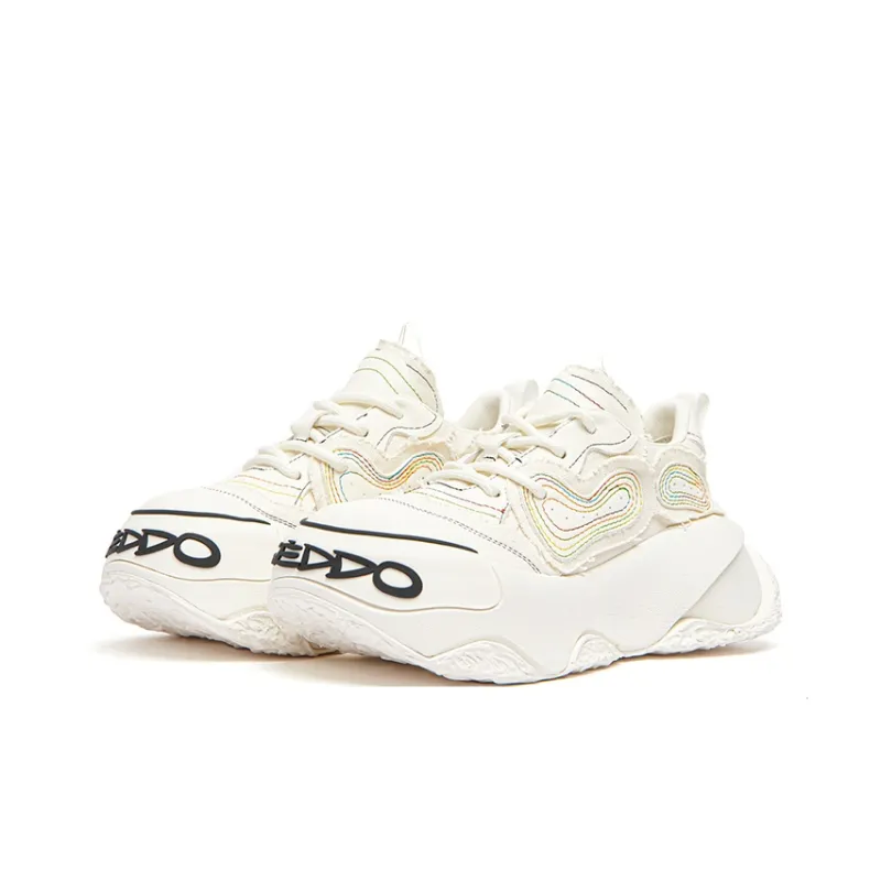 KEDDO Paint Unset 2nd Generation Height Increasing Low-Top Casual Shoes Women's-2