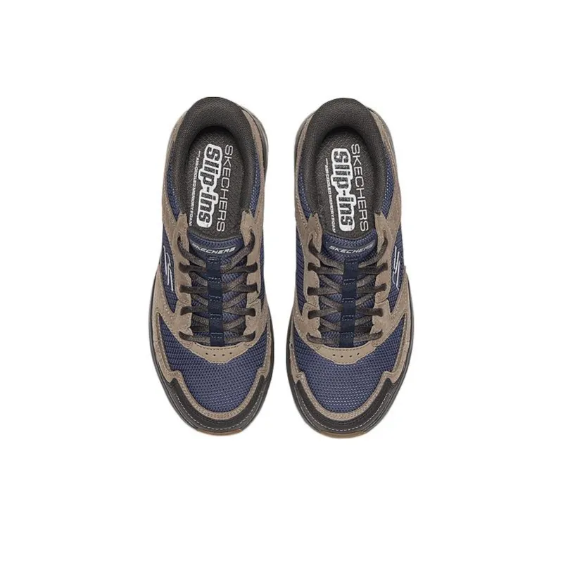 Skechers OUTDOOR MENS Cushioning Low Top Outdoor Shoes Men's Blue Brown-1