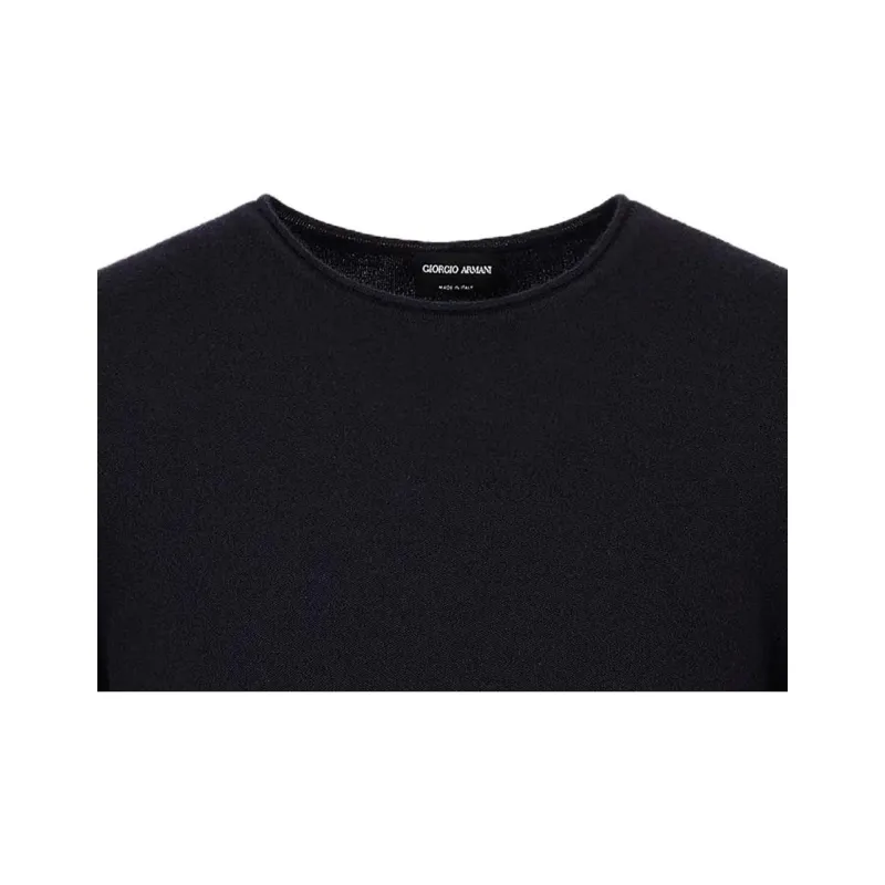 EMPORIO ARMANI Icon Cashmere Interlock Crew neck Jumper-3