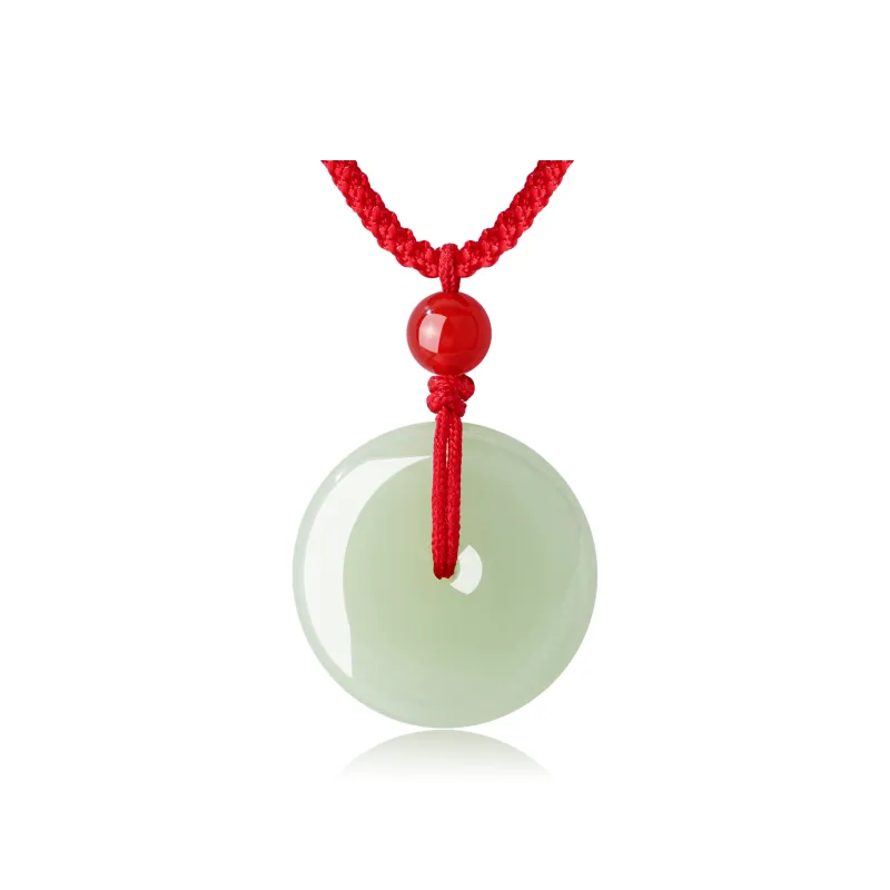 OWNCOOL Pendants Pale Greenish White Jade Unisex-3