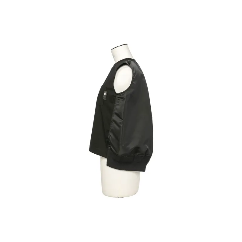 Sacai Contrasting panel Vest-2