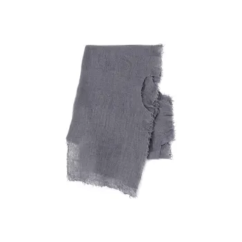 Yohji Yamamoto Wool Gauze Shawls Unisex Gray