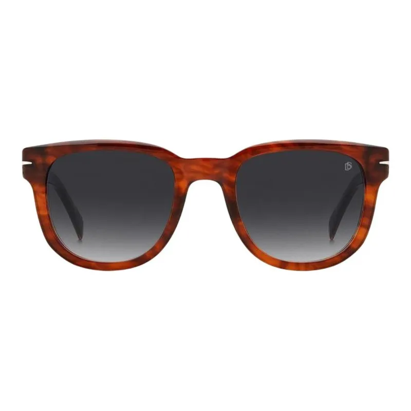 David Beckham Acetate Square Sunglasses Men's Brown-1