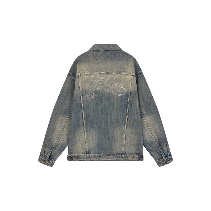 Heartboon Denim Jacket Unisex Blue-1