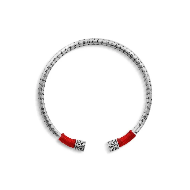 YUOFFICIAL 999 Fine Silver Bangles Unisex-0