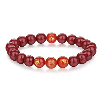 Olampe Reconstructed Cinnabar Bracelets Women's
