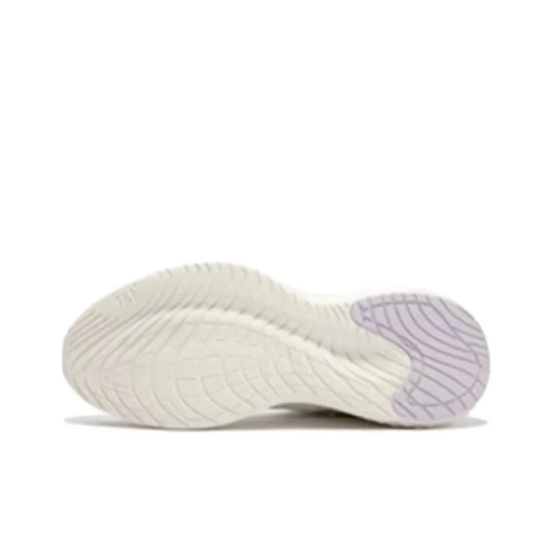 361° Cushioning Breathable Low Top Running Shoes Women's White Purple-3