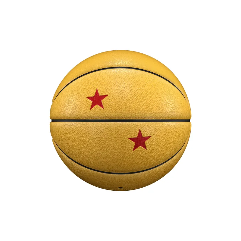 VEIDOORN x LONGZHU Z PU Basketball Yellow Size 7 Ball Street Training Competition Unisex-5