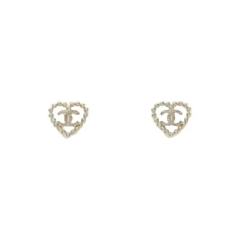 CHANEL - Stud Earrings Unisex Gold