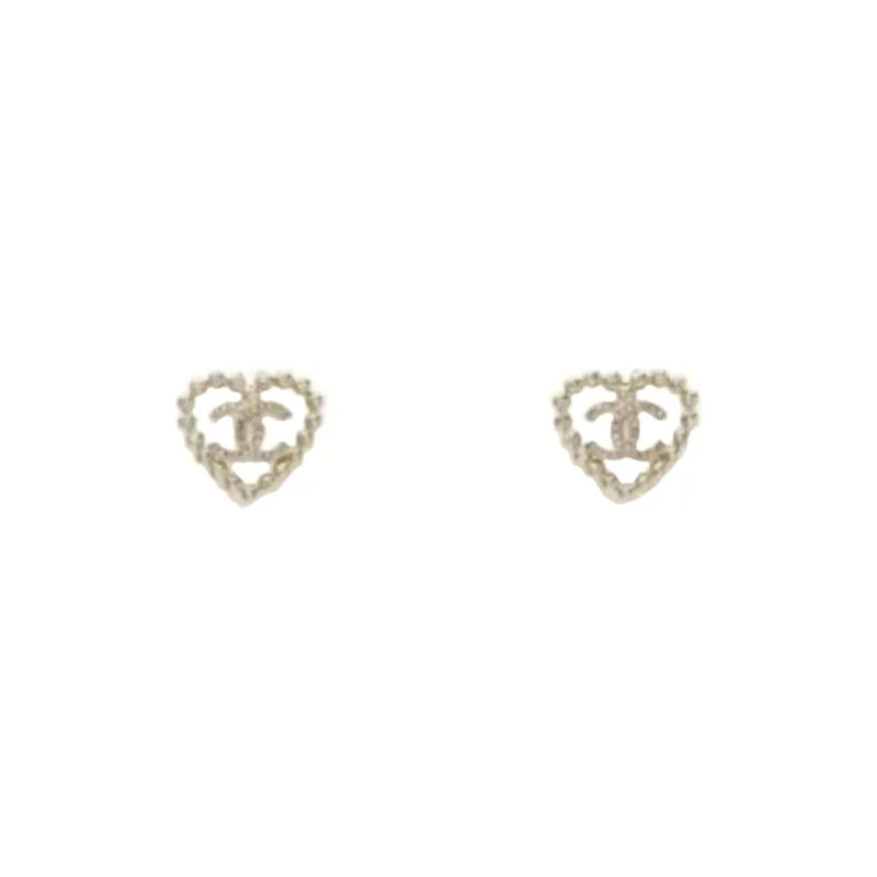 CHANEL - Stud Earrings Unisex Gold-0
