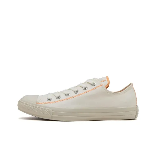 Converse All Star Anti Slip Wear Resistant Low Top Canvas Shoes Men's White Orange