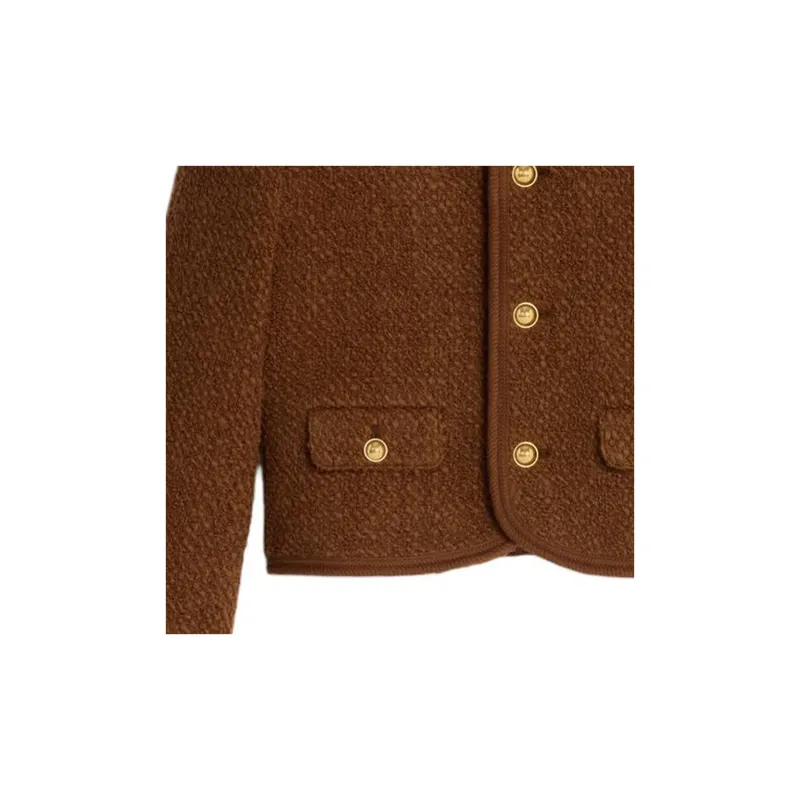 CELINE Chelsea Jacket In Mohair Wool Tweed-4