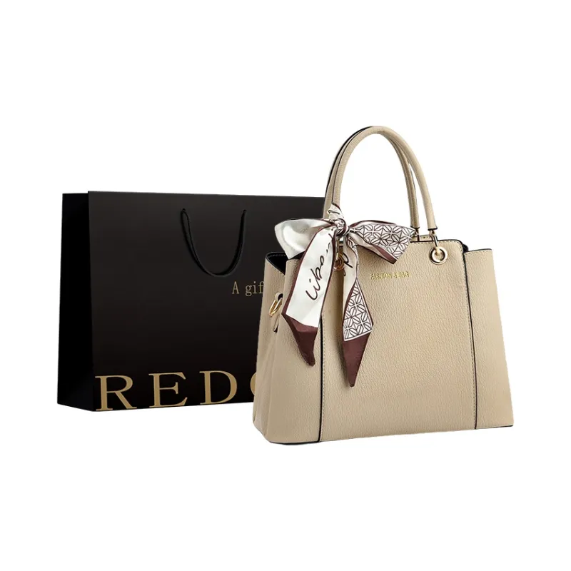 REDOO PU One Shoulder Handbag Women's Pink/Blue/Black/Apricot/Earth Yellow/Brown-9