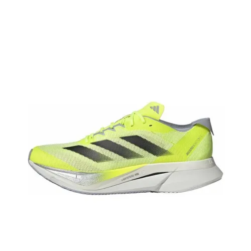 Adidas Adizero Boston 12 Lucid Lemon Core Black Silver Metallic