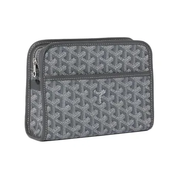 GOYARD JOUVENCE Canvas Toiletry Bag Small Size Unisex Gray