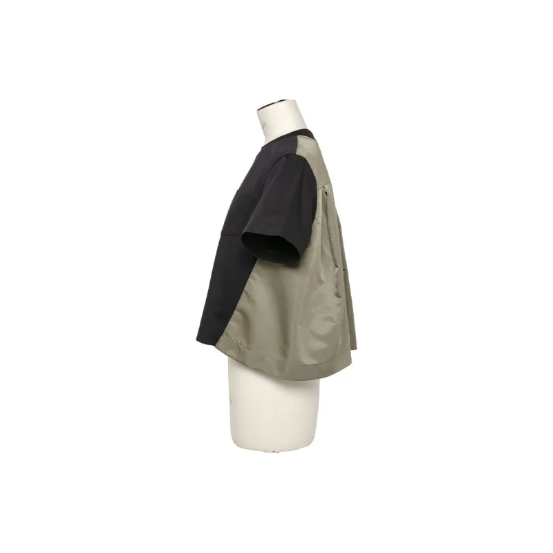 Sacai Panelled T shirt-2