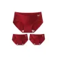 B Set-Lucky Red-Vertical Stripes+Jacquard+Ripple (3 Pack)