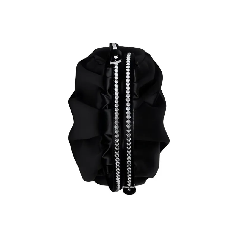 AMINA MUADDI Vittoria Crystal Satin Tote Bag-3