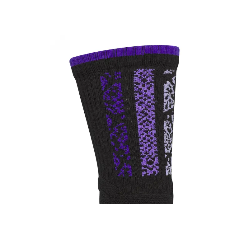 Adidas Mid Calf Socks Unisex 1 Pack Black Purple-2