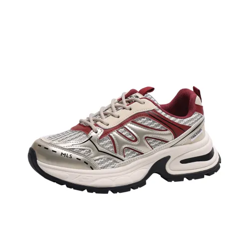 Mulinsen Slip Resistant Low Top Chunky Sneakers Women's
