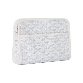 GOYARD JOUVENCE Canvas Toiletry Bag Small Size Unisex White