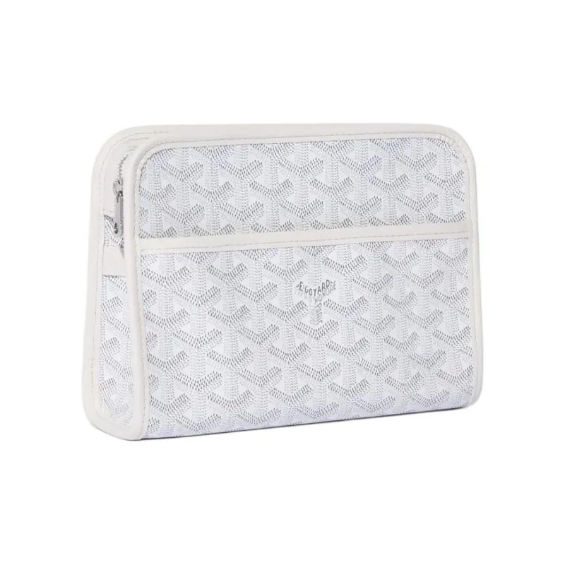 GOYARD JOUVENCE Canvas Toiletry Bag Small Size Unisex White-0