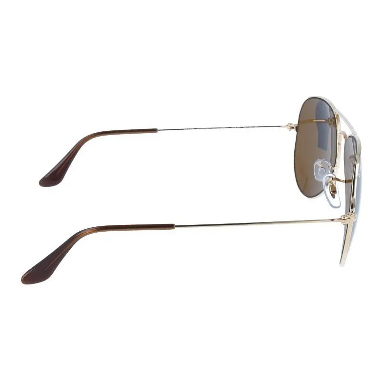 RayBan Metal Aviator Sunglasses Unisex Gold-3