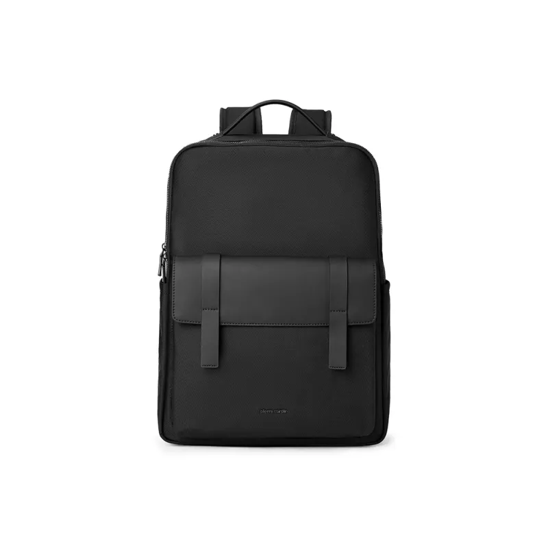 PIERRE CARDIN Ballistic Nylon Backpack Tubas Men's Black-1