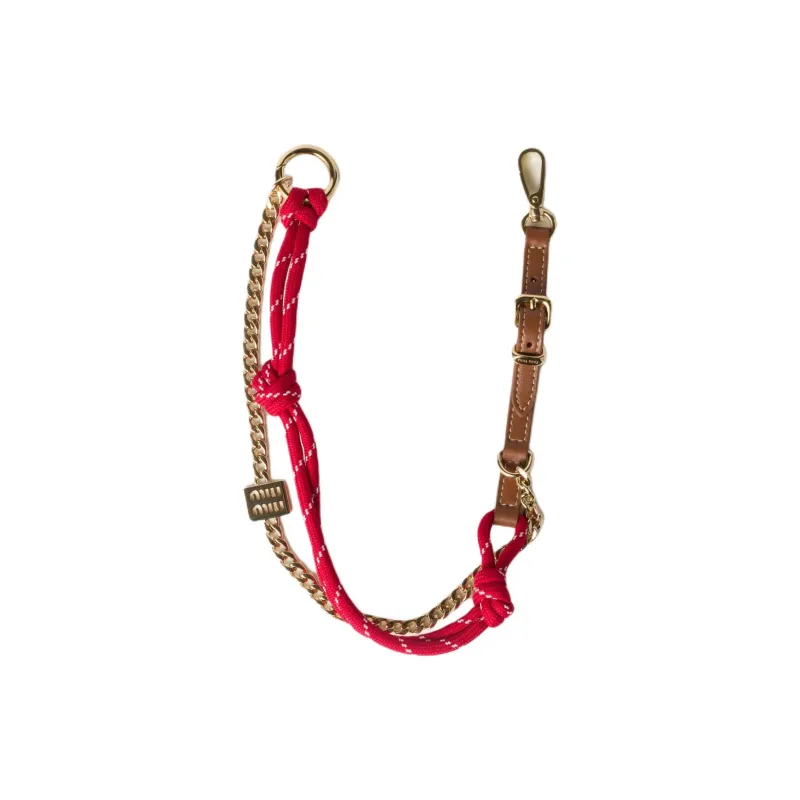 MIU MIU Leather, Metal, Calfskin Pendants Unisex Gold-0