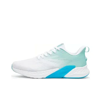 361° Cushioning Wear Resistant Low Top Running Shoes Men's White Blue