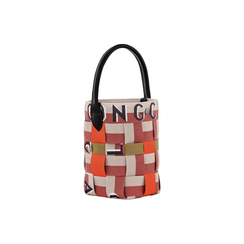 LONGCHAMP Re Play Canvas Bucket Bag Handbag Mini Women's Bark Color-1