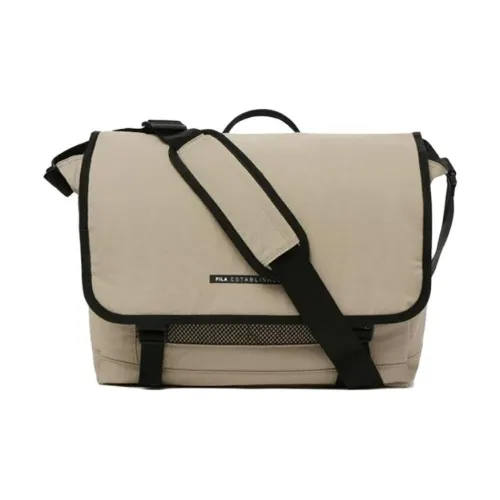 FILA Nylon Shoulder Bag Unisex Beige