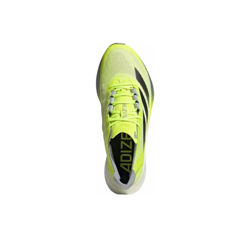 Adidas Adizero Boston 12 Lucid Lemon Core Black Silver Metallic-3