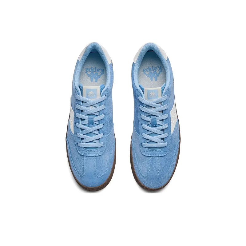Kappa Jade Sea Back to Back Anti Slip Wear Resistant Low Top Skateboard Shoes Unisex Product Moon Blue Classic White-3