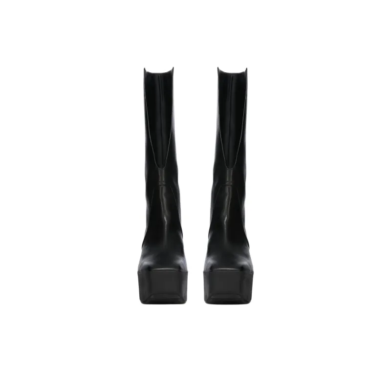 RICK OWENS/RO Knee high Boots Women's Black-2