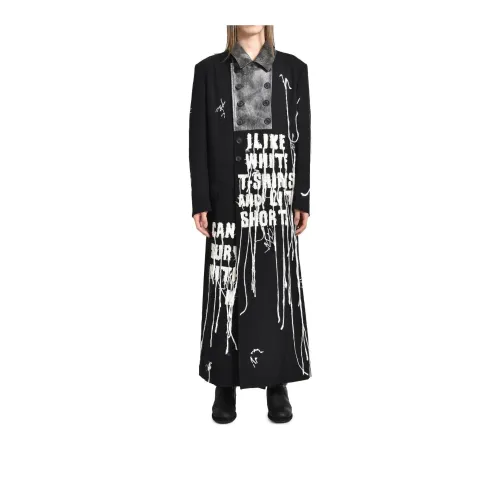 Yohji Yamamoto Coat Men's Black