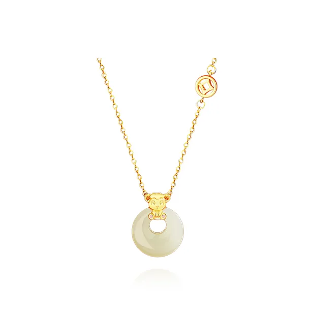 Chongqing Gold Store Chalcedony Necklaces Unisex-11