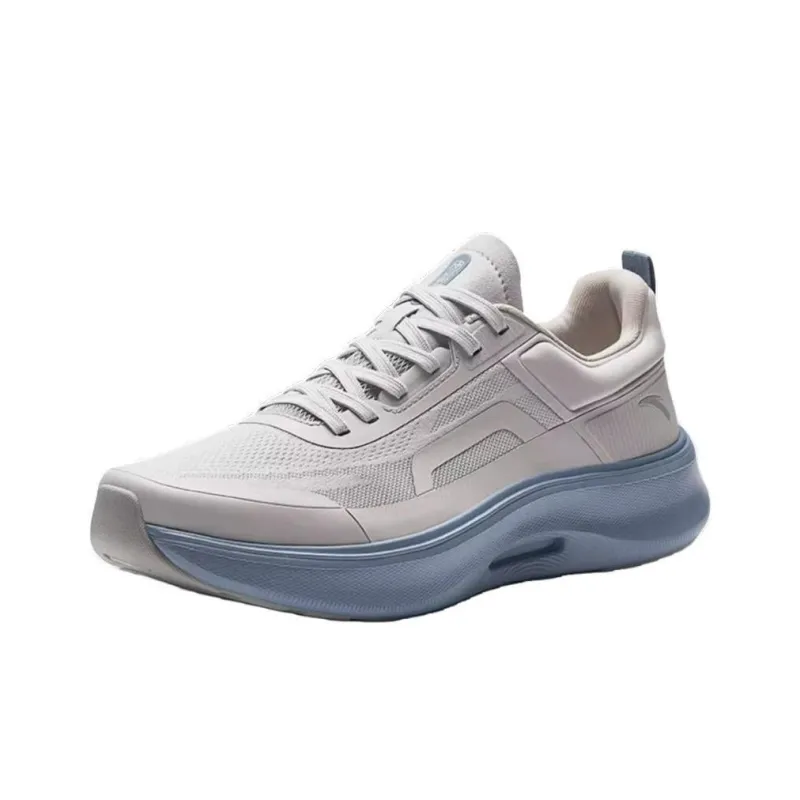 Anta Divine Pro Cushioned Slip Resistant Abrasion Resistant Low Top Running Shoes Men's Gray Blue-1