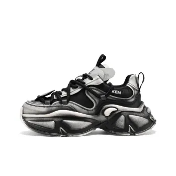 JKEM Cushioned Wear Resistant Height Increasing Low Top Chunky Sneakers Men's
