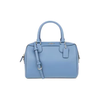 COACH Bennett Leather Boston Bag, Shoulder Bag, Crossbody Bag, Handbag Mini Women's Morandi Color