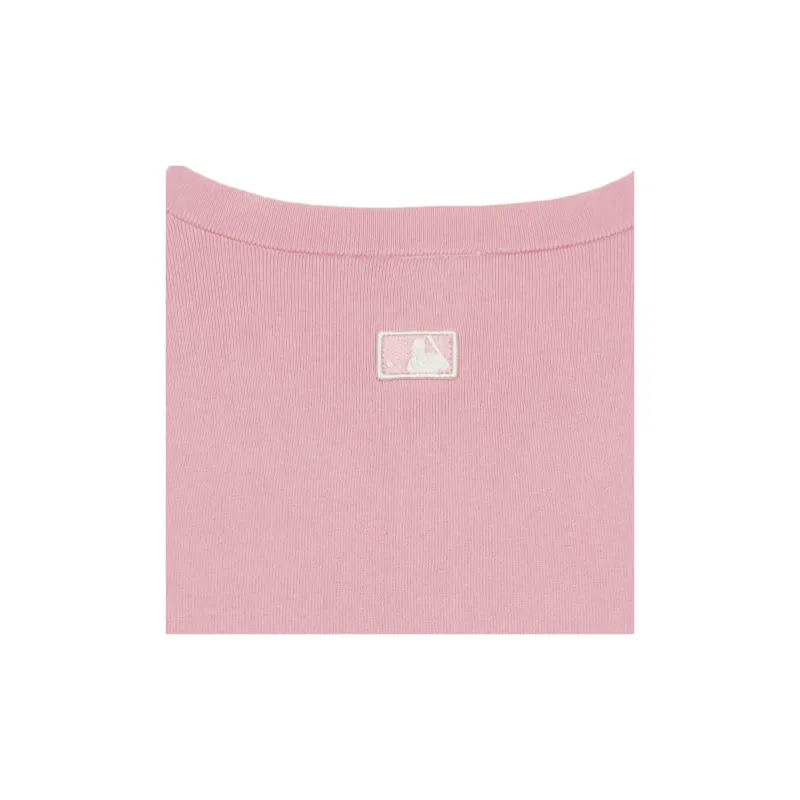 MLB New York Yankees Knitwear Women's Hemp Pink-2