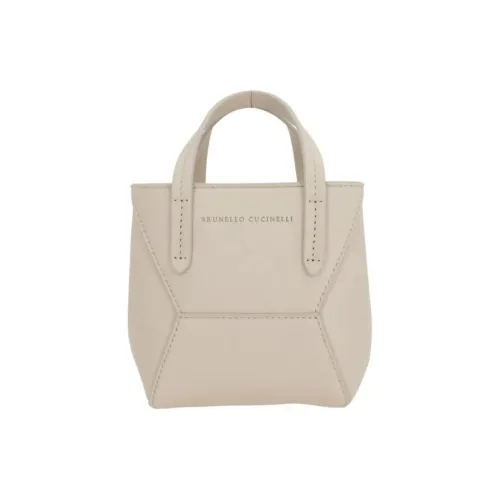 Brunello Cucinelli Bc Duo Logo Embossed Mini Tote Bag