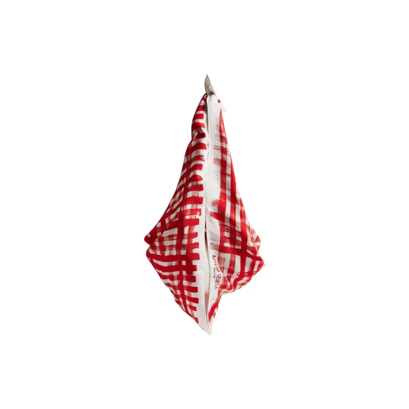 Bottega Veneta Silk Shoulder Bag Women's Red & White-1